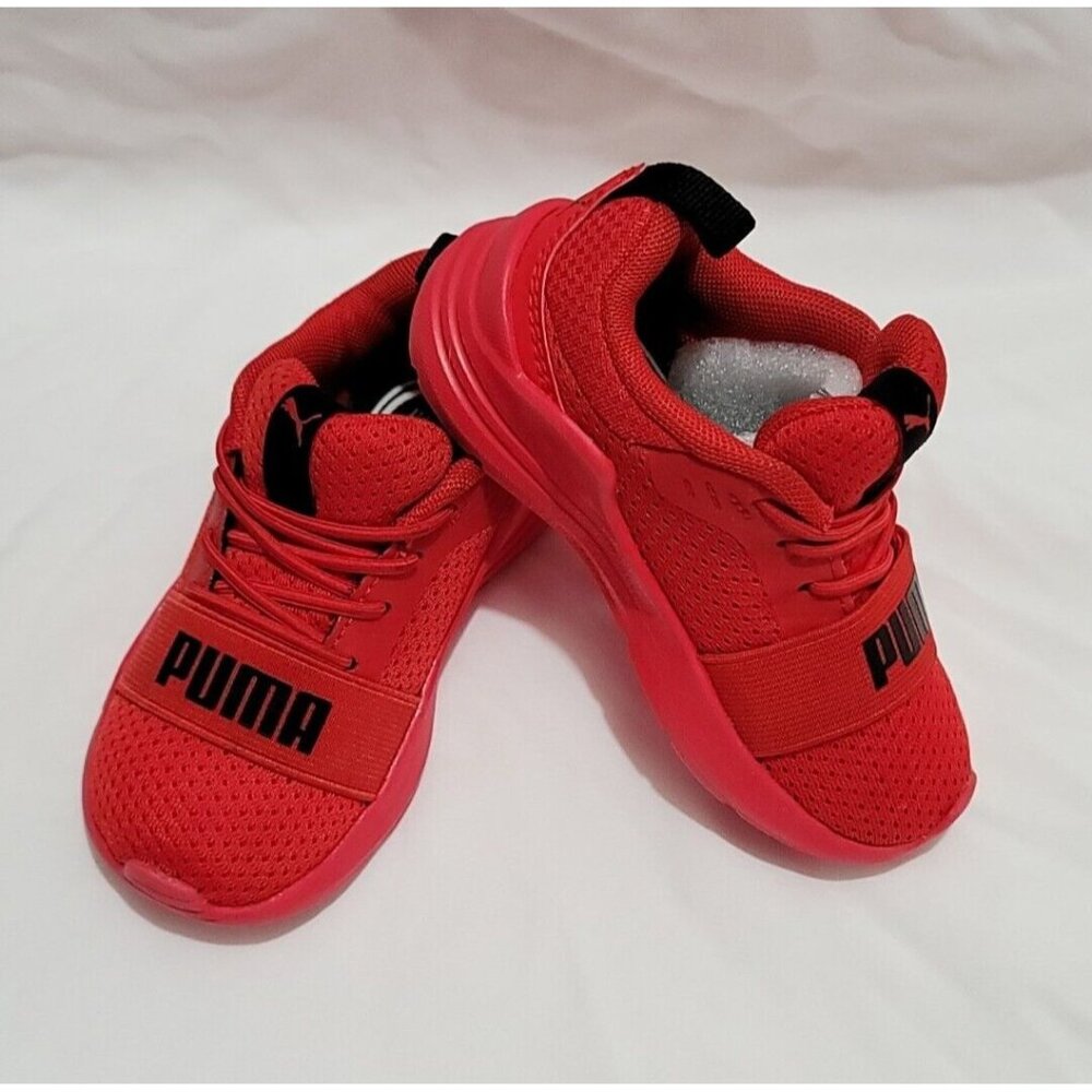 Puma Wired Run High Risk Red Sneakers Toddler US Size 7C KinderFit #374217-05